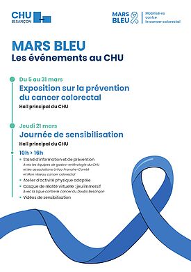Mars Bleu : le CHU mobilisé contre le cancer colorectal